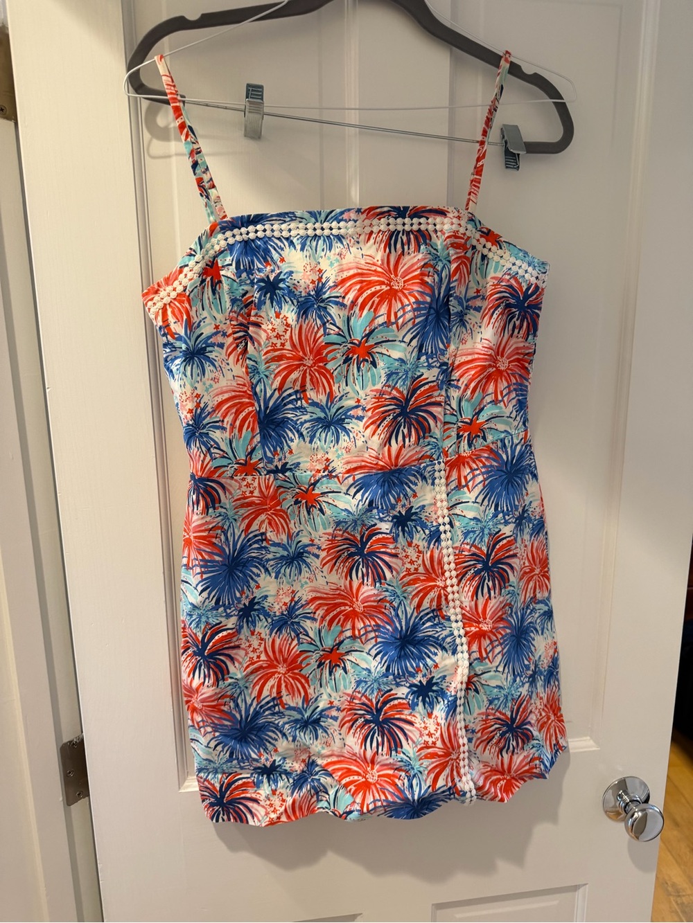 Like New Lilly Pulitzer Palm-Print Spaghetti Strap Festive Romper!!!
